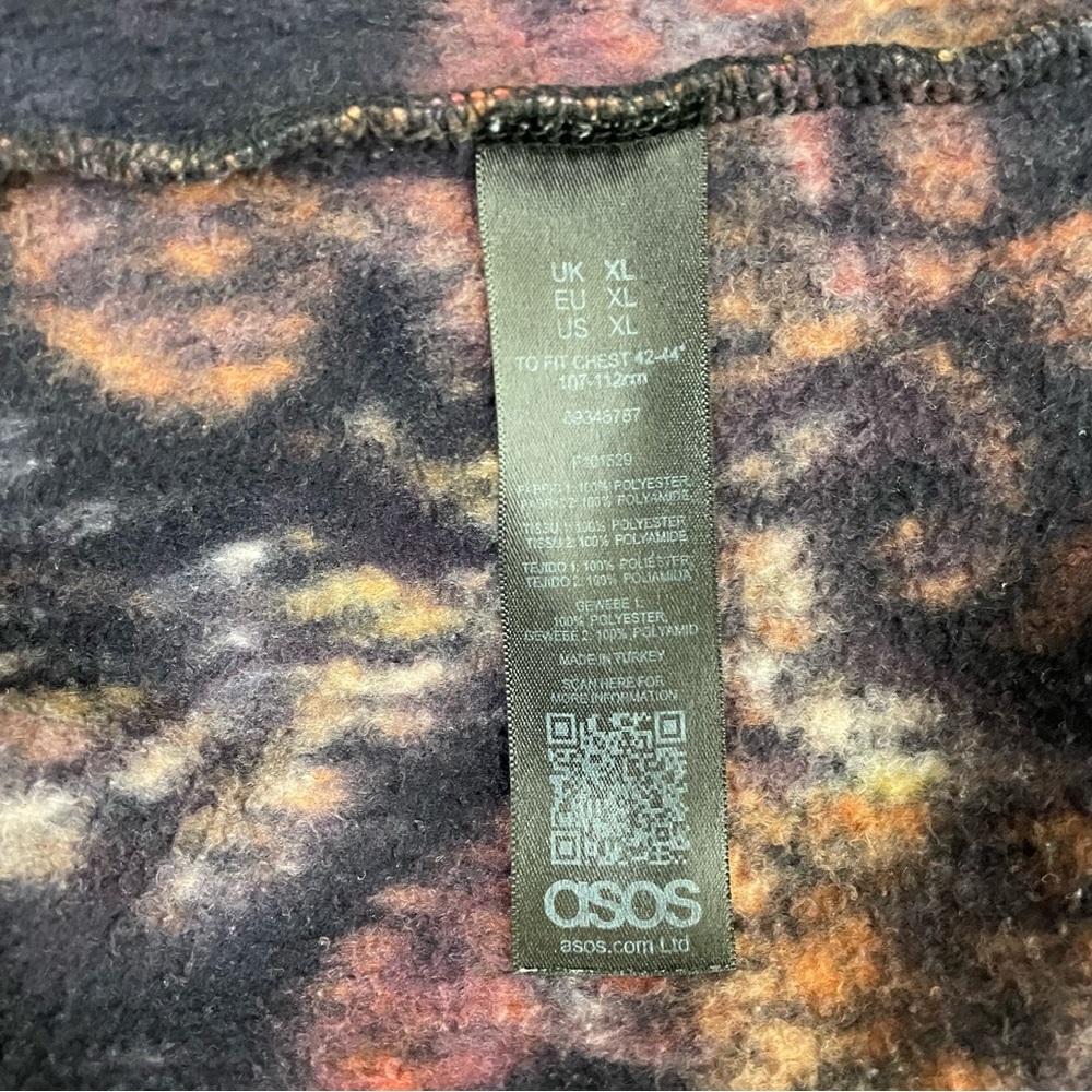 ASOS Paisley Print Fleece Full Zip Jacket XL‎ - Picture 8 of 11